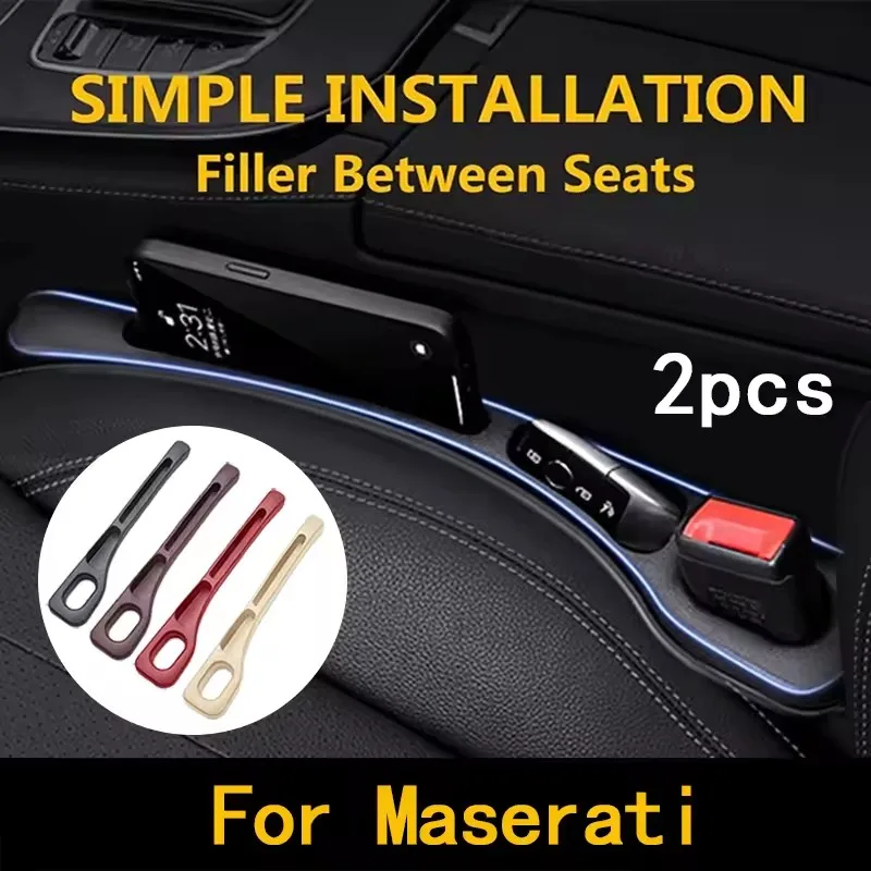 Lot de 2 emblèmes pour Maserati Quattroporte Spyder Levante Coupé GranTurismo Ghibli, remplisseurs d'espace entre les sièges de voiture