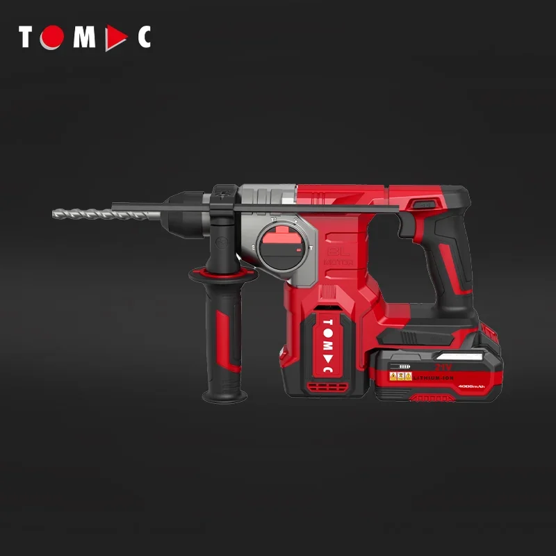TOMAC 18V Brushless SDS-Plus Rotary Hammer Drill 2.2J Impact Energy Tool Only CE Certificate