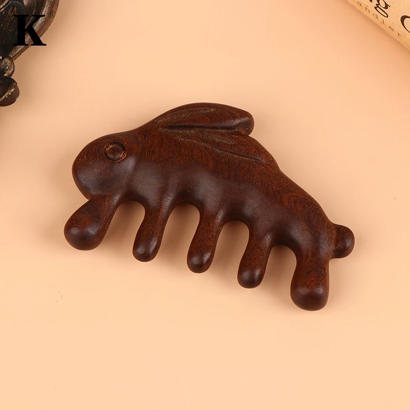 

Meridian Massage Comb Handleless Wooden Point Acupuncture Head Comb Wide-Tooth Sandalwood Comb Massage Head