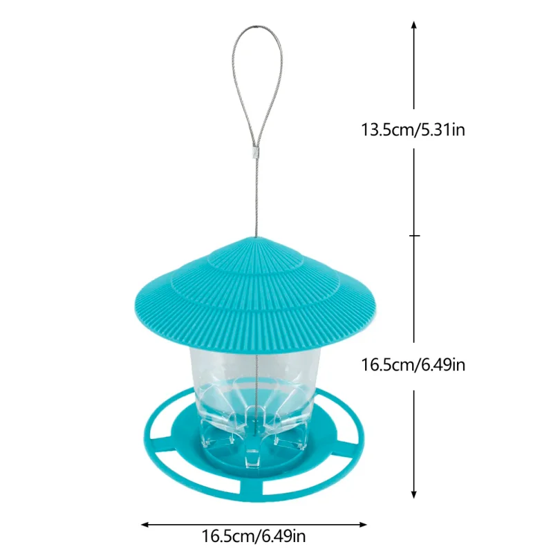 Bird Feeder Automatic Foot Feeding Tool Outdoor Bird Feeder Hanging Nut Feeding Multiple Hole Dispenser Holder Food Container - Image 3