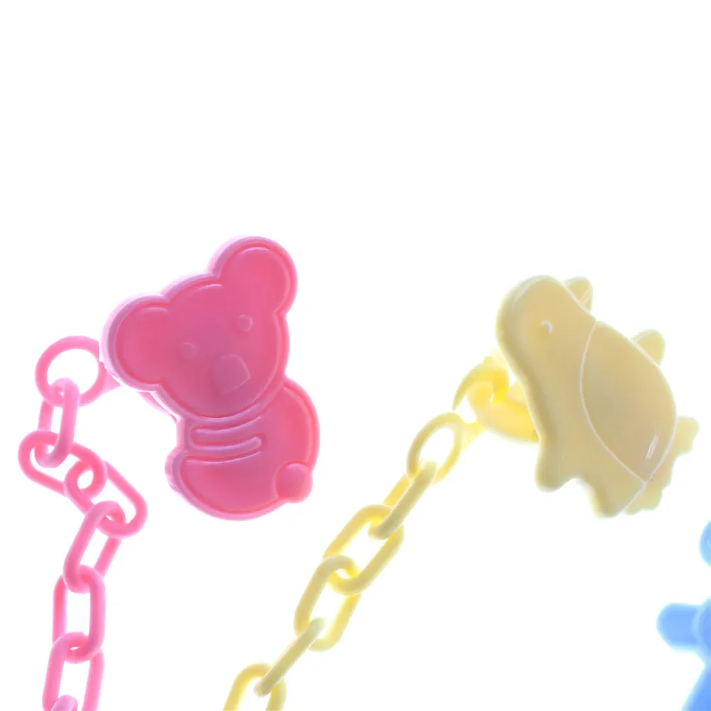 Chupeta bonito dos desenhos animados para o bebê, Chain Clip, Anti Drop, suporte, mamilos, brinquedos da criança, presente do chuveiro do bebê