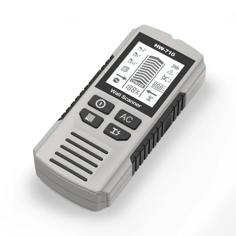 B-T مسمار مكتشف الخشب ترصيع كشف المعادن كابل مباشر قياس عمق المعادن مكتشف الجدار كاشف الماسح الضوئي HW-710