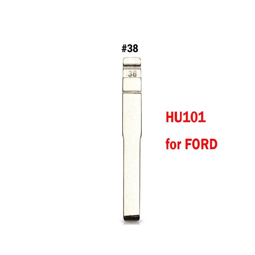 10 pz/lotto metallo Uncut Flip Key Blank HU101 FO21 FO38 KD Remote Car Key Blade per Ford Fusion Focus Mondeo Land Rover Jaguar