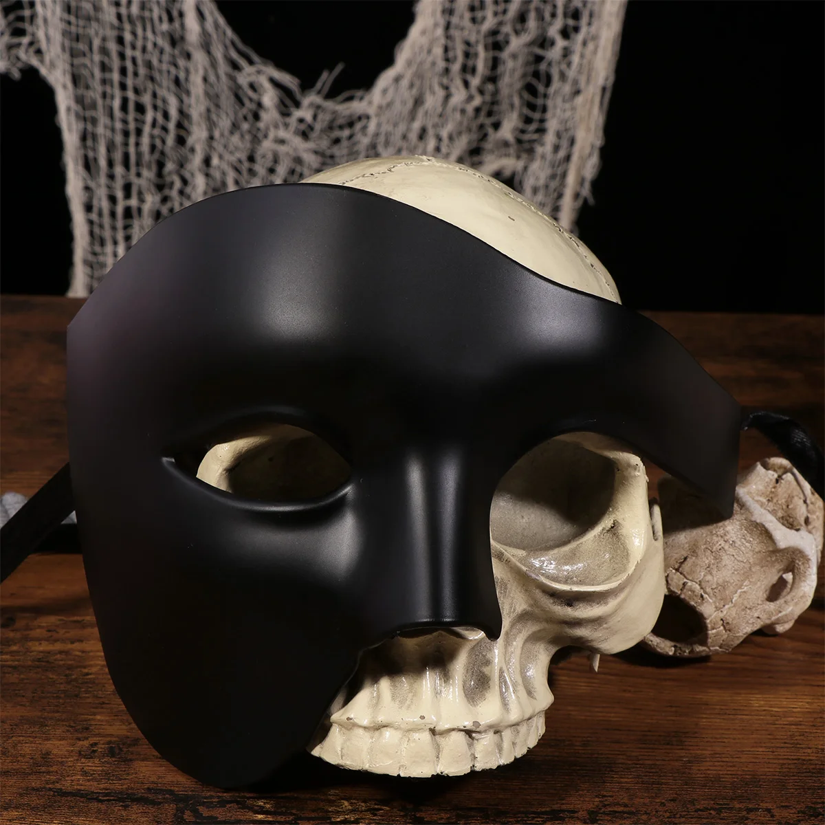 The Mask Masquerade Halloween Half Face Eye Blindfold Retro Black One-eyed Lovers