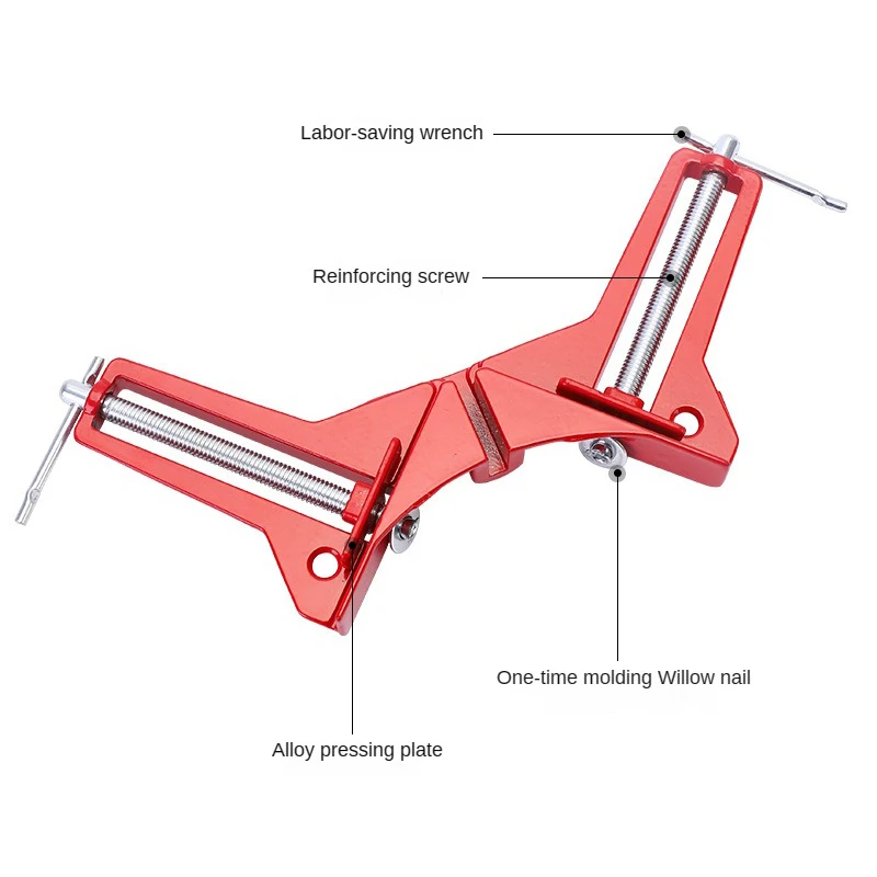 90 Degree Right Angle Clamp Corner Positioning Fastener for Furniture Cabinet Frame Photo Projects Woodworking DIY Hand Tool