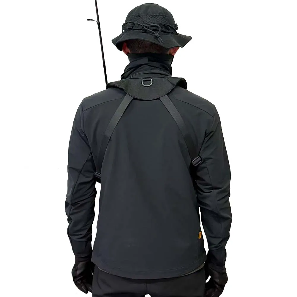 Bolsa de pecho táctica versátil para pesca, ciclismo y senderismo - imagen 3