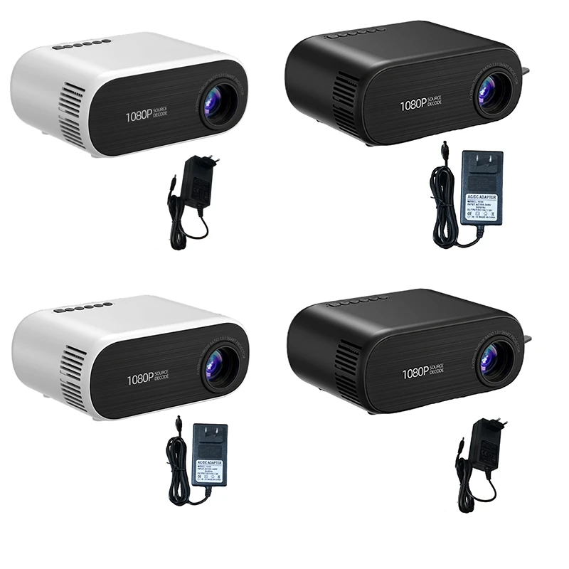 

Wifi Mini Projector Projector Portable Home Theater Sync Screen Supported 1080P White EU Plug Easy To Use