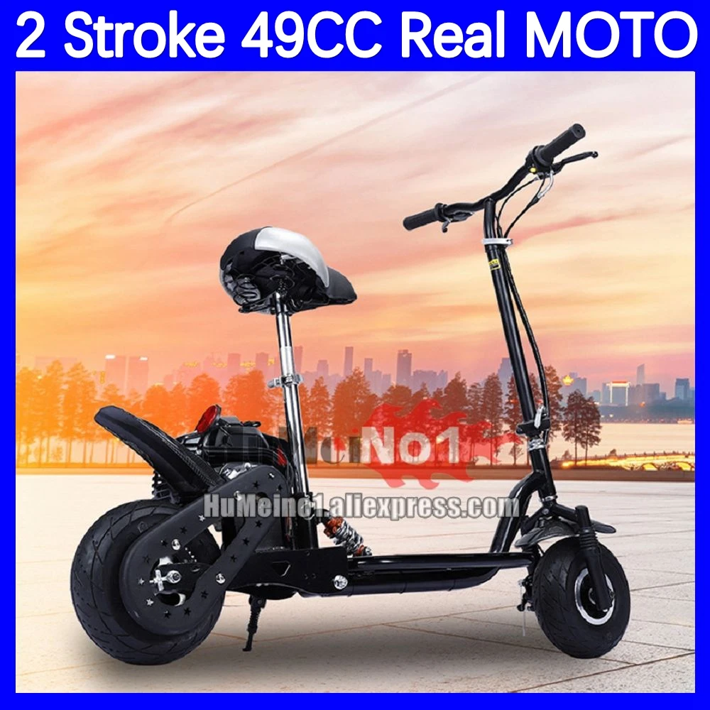 2025 Folding Adult Mini Motorcycle 49CC 50CC 2 Stroke Mountain Gasoline Scooter OFF-road Real Superbike Power Racing MOTO Bike