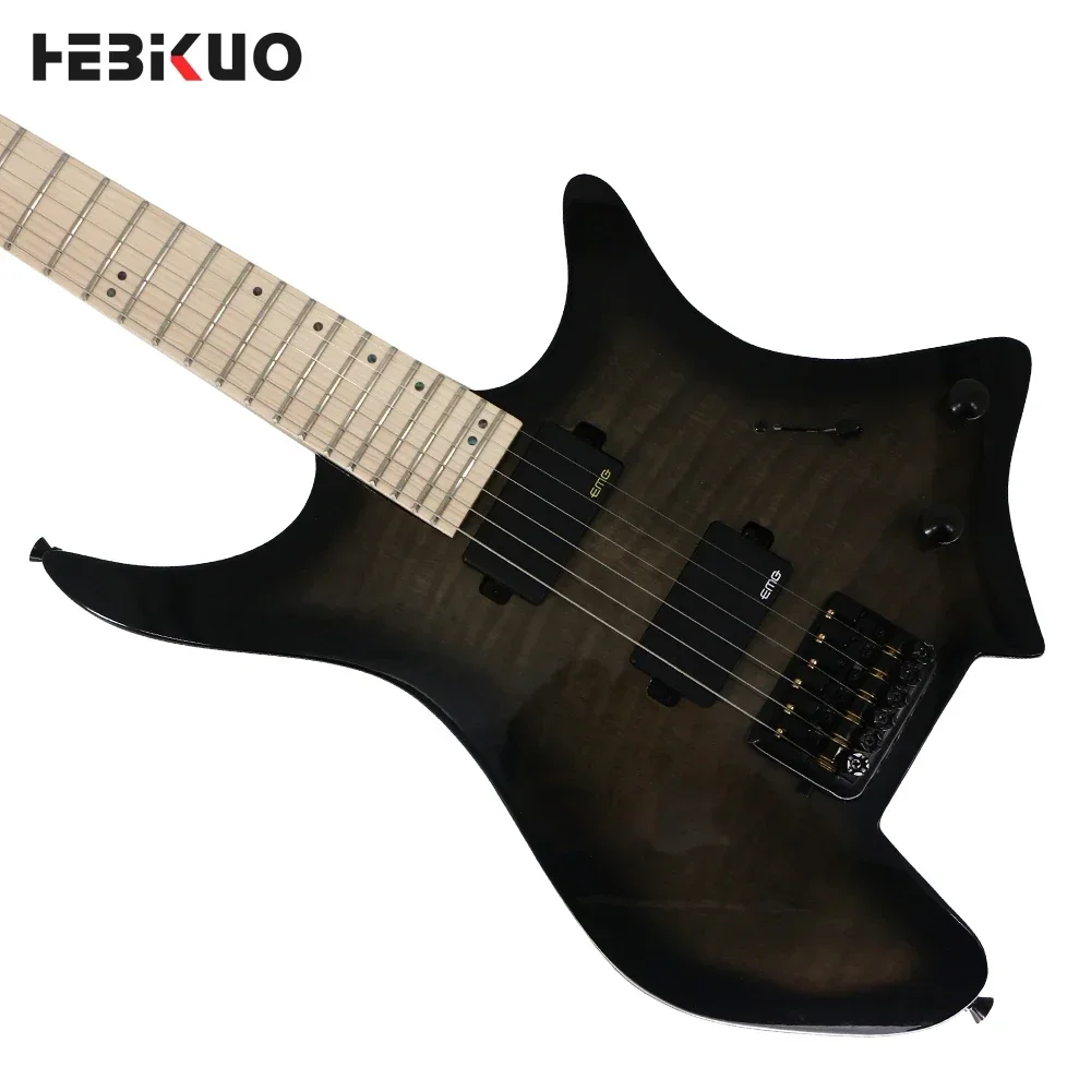 KG-30 Popular Design Wholesale Headless Wooden Electric Guitar Beginner Acoustic Electric Guitar