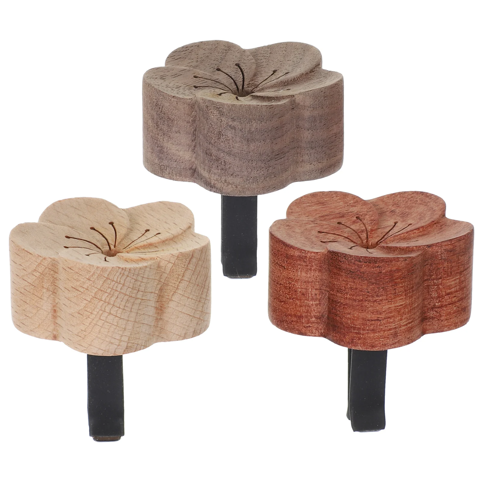 

3Pcs Wood Flower Car Air Freshener Clip Portable Vent Diffuser for Car Interior Decor Compatible with Most Vehicle Models