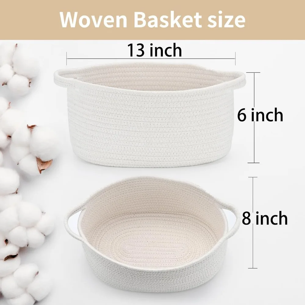 Medium Woven Cotton Rope Baske - Baby Products Gift Baskets 리뷰 및 가격