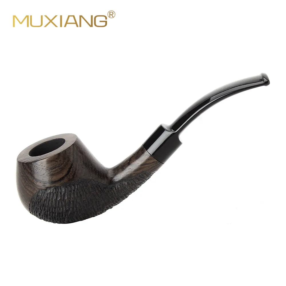 

Smoking Tobacco Pipe Ebony Pipe With a Curved Saddle-shaped Mouthpiece Uses 9mm Filter Cool Gadgets for Men