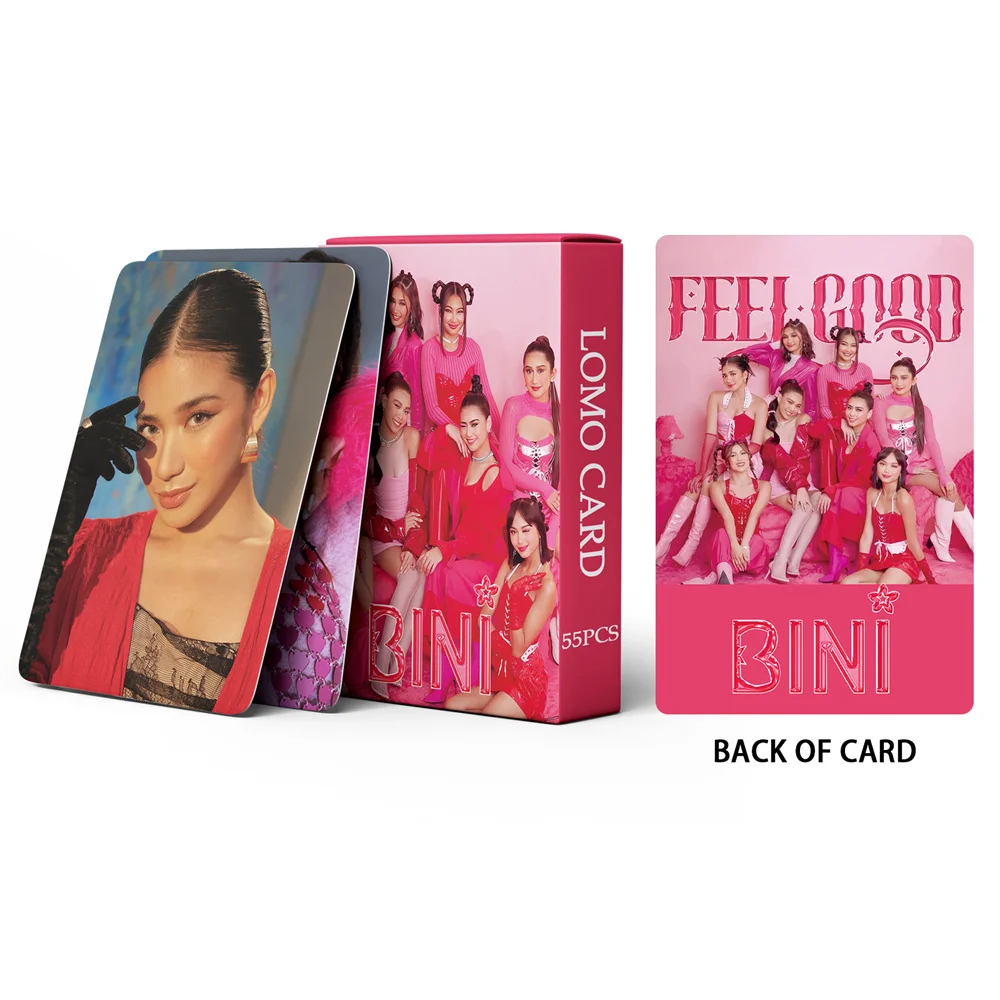 BINI LOMO CARDS BINI FEEL GOOD STACEY SHEENA Photocards Lomo Card BINI Colet Photo cards para Fans Gifts Collection