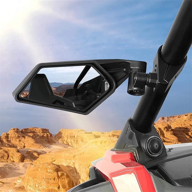 

2Pcs UTV Side View Mirrors Rearview Mirror For Can Am Maverick X3 Max Turbo R 2017-2022