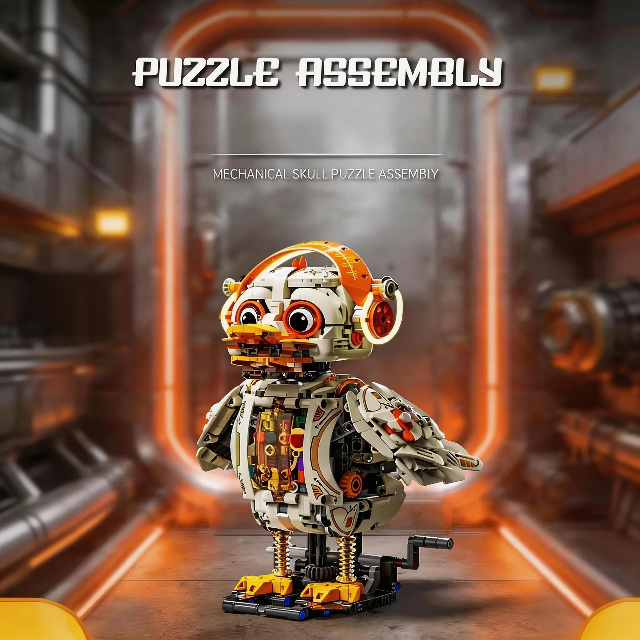 

1168PCS Mechanical Duck Building Blocks, Robotic Animal STEM Toy, DIY Tech Robot Gift for Kids