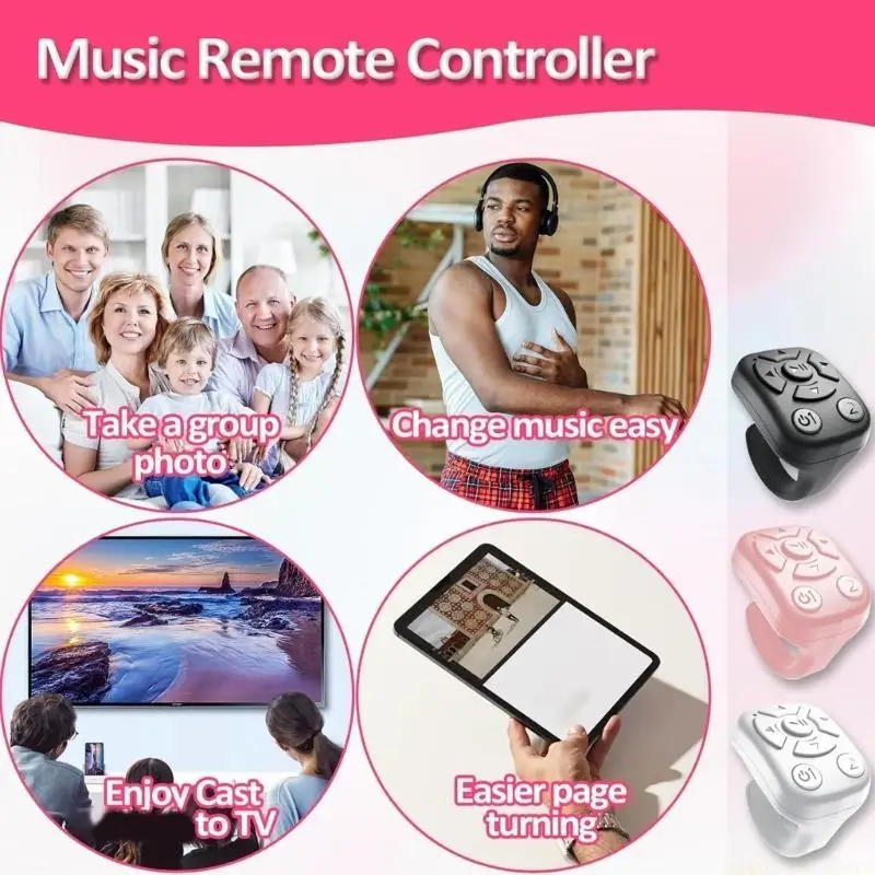 M5TD Remote Control Page Turner Accessories Page Turner Clicking for Tablet Reading