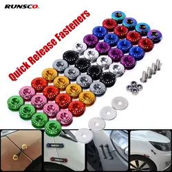 Car Bumper Quick Release Fasteners Kit for Front/Rear Bumper Hatch Cover Surround Fixing Buckle Hatch Lids