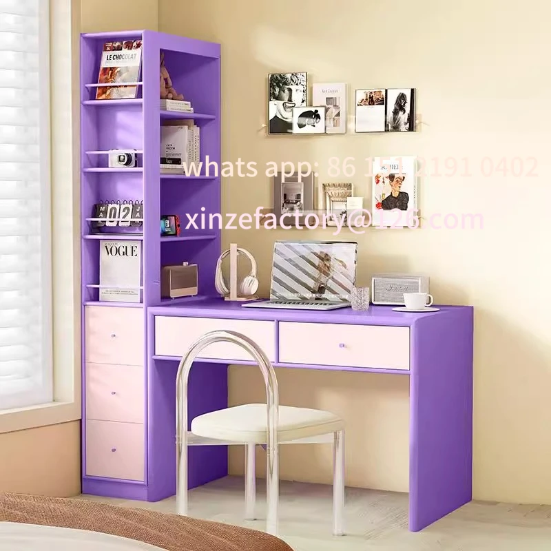 

Customizable Bookcase Desk Integrated Extremely Narrow Side Cabinet Locker High Cabinet Floor Extremely