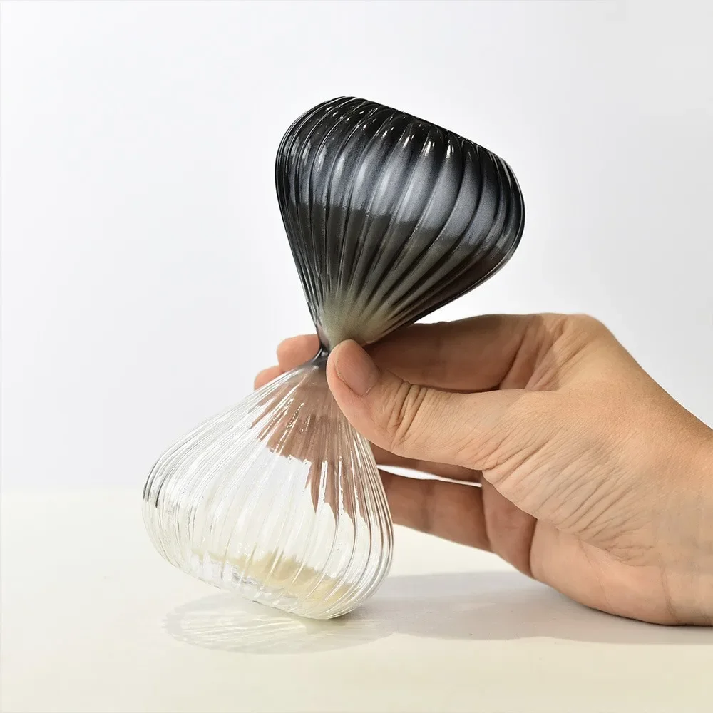 15/30mins Stripe Hourglass Sand Timer Kitchen School Modern Crystal Hour Glass Sandglass Sand Clock Tea Timers Home Decoration