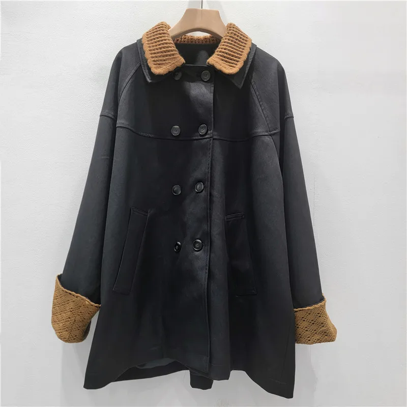 SuperAen-معطف نسائي فضفاض أنيق ، سترة متخصصة راقية ، صناعة ثقيلة ، موضة جديدة ، خريف #2