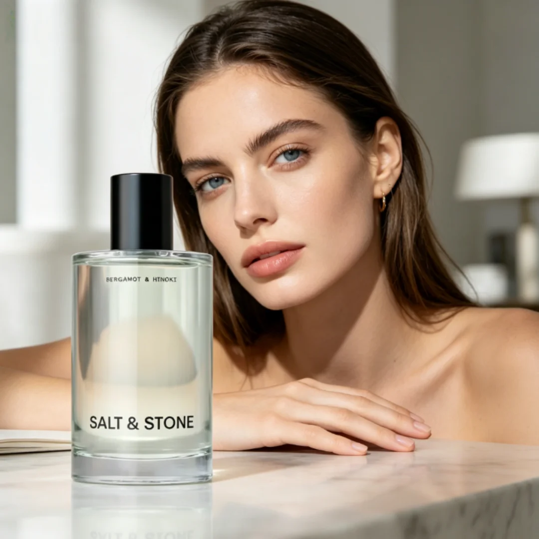 

Парфюм Salt And Stone 100 мл (3.4 унции) для женщин и мужчин, спрей для тела - Теплый сандал и землистый ветивер, долговечный аромат.