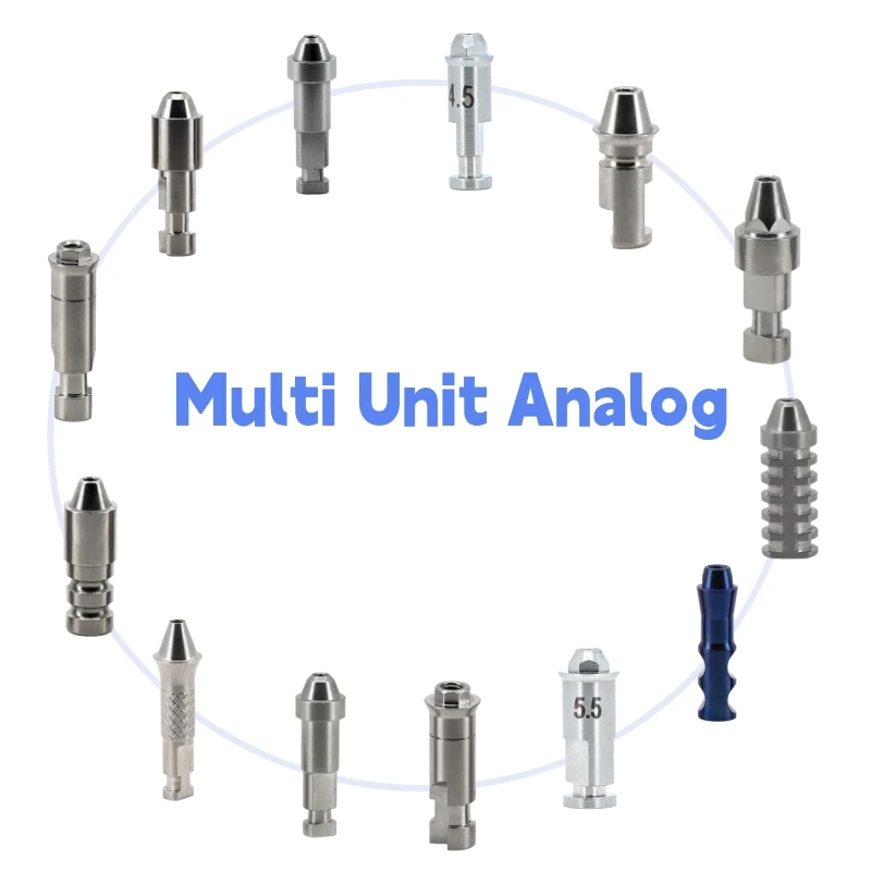 10PCS Dental Multi Unit Analog for Osstem/Dentium/Megagen/Straumann/NeoBiotech/Nobel Biocare/Zimmer/MIS/Adin Dental Lab