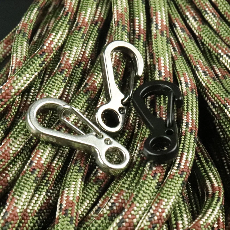 1/10 قطعة حقيبة الظهر الربيع الصغيرة المشابك سبائك الزنك Carabiners بقاء تسلق EDC خطاطيف قافلة مفاتيح مشبك كليب لمفاتيح السيارة