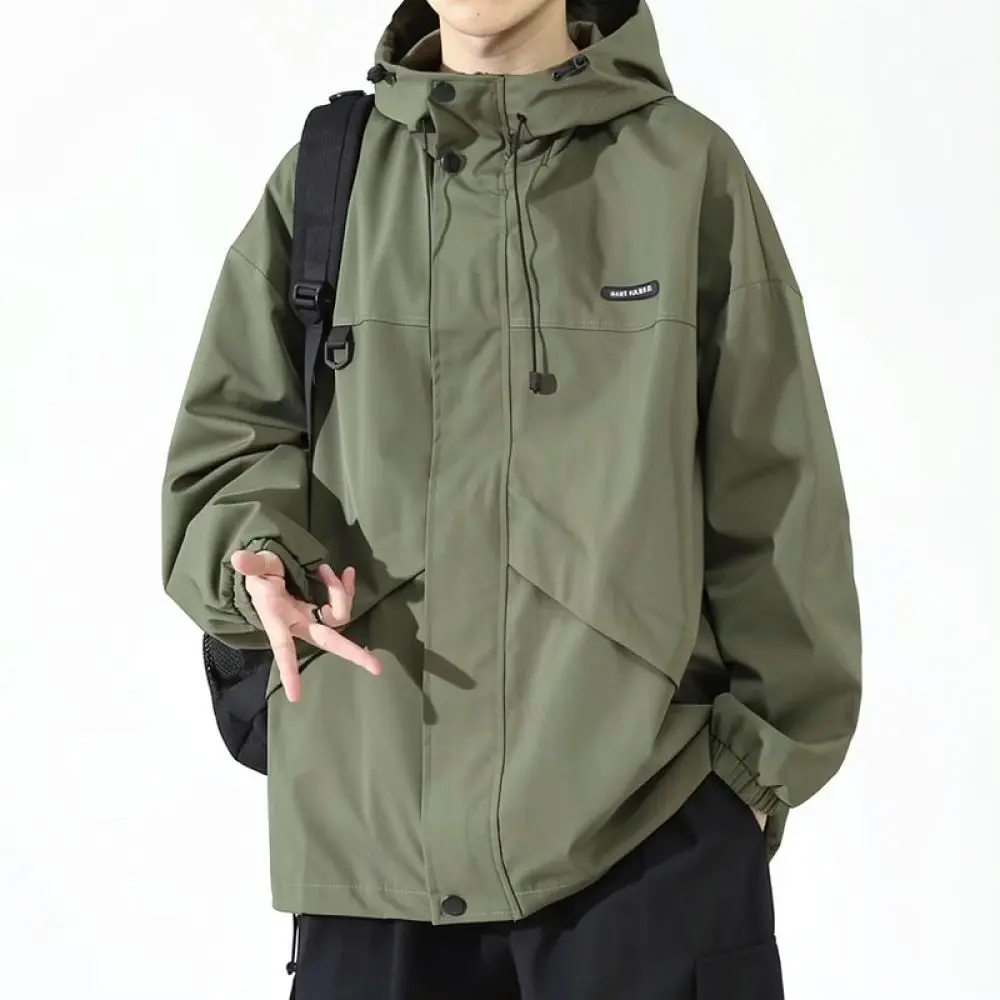 Waterproof Men Windbreaker Jacket Hooded Tactical Cargo Outerwear Spring Autumn Winter Casual Streetwear Fashion Clothes