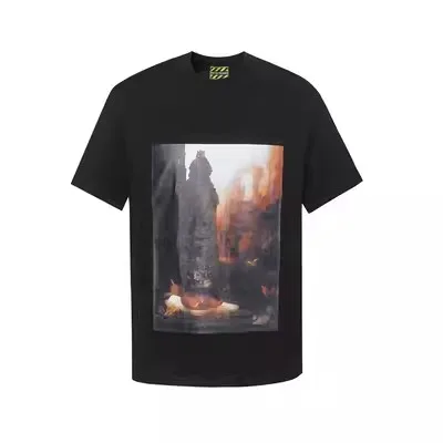 New Arrival 2024 High Men Oil Painting SETTEARS T Shirts T-Shirt Hip Hop Skateboard Street Cotton T-Shirts Tee Top US size #729