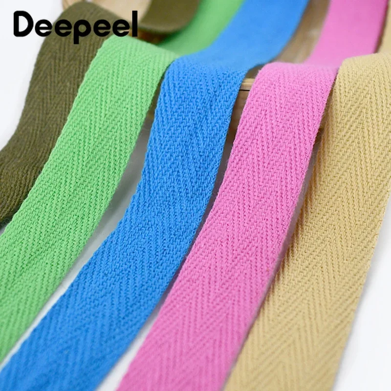 1Roll(45Meters) 20mm Cotton Webbing Handbag Shoulder Strap for Garment Backpack Belt Shoes Ribbon DIY Sewing Supply Accessories