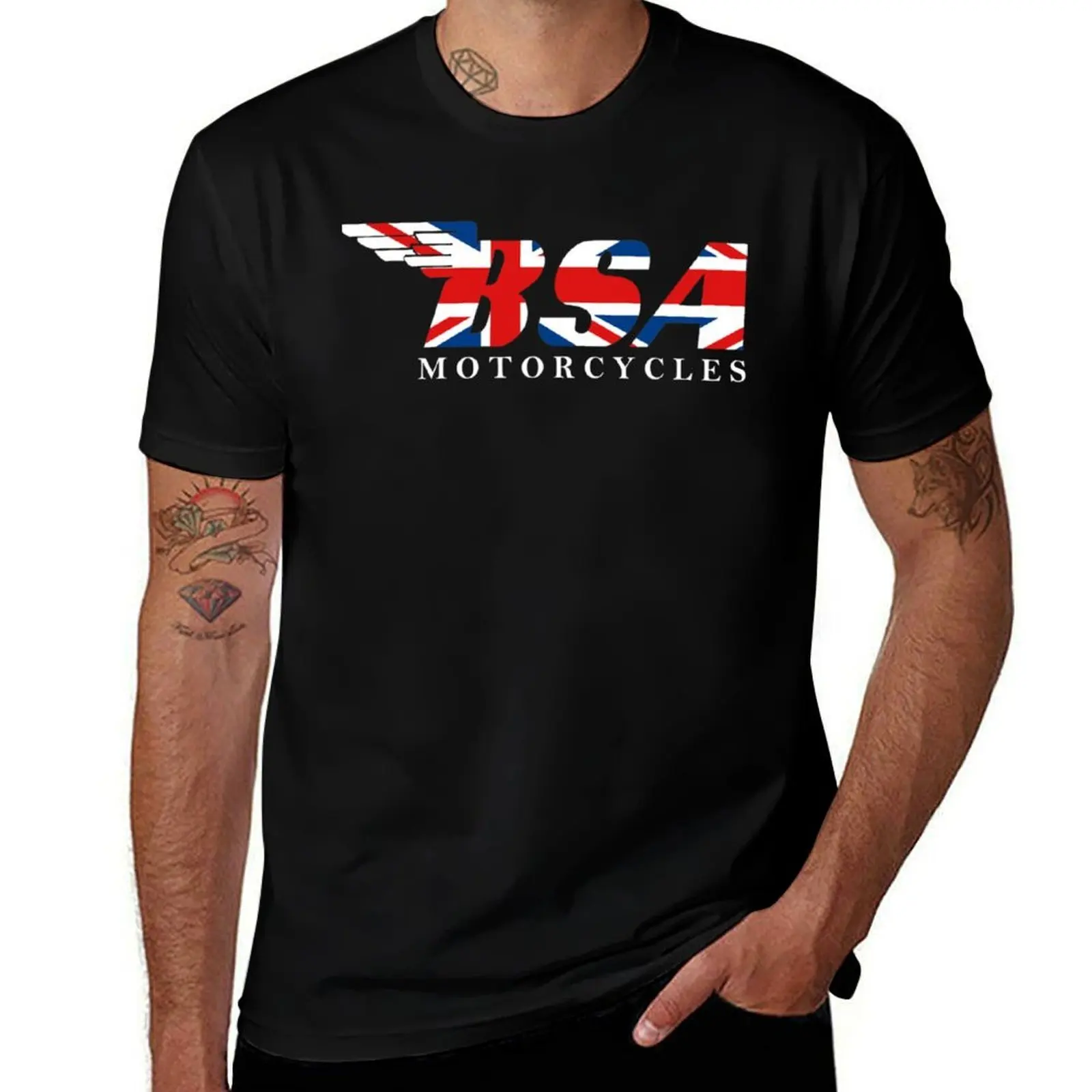 Flag Uk Bsa Logo T-…
