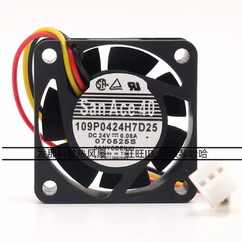 

Новый вентилятор для Sanyo 109P0424H7D22 109P0424H7D25 109P0424H7D27 109P0424H7D28 109P0424H7D30 A90L-0001-0441 DC 24V 0.08A Fanuc вентилятор