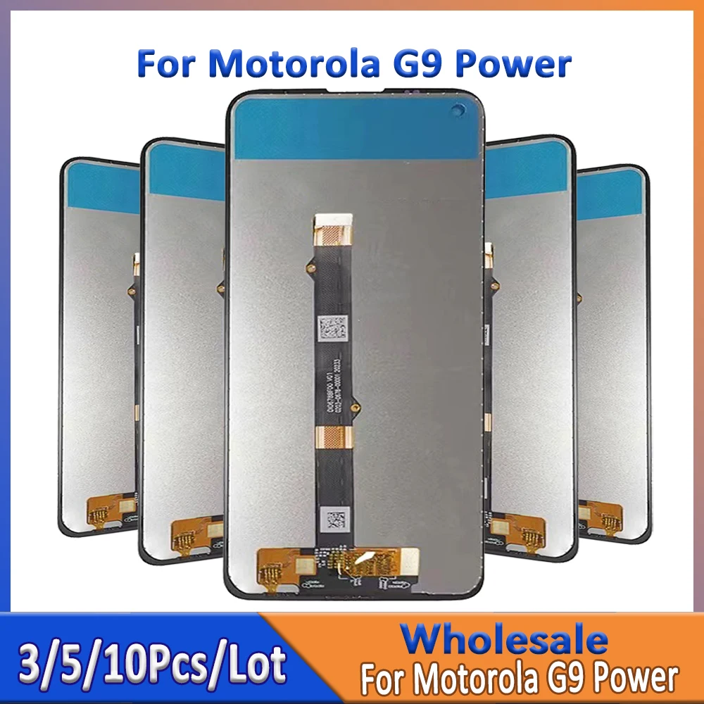 

Оптовая продажа, партия 3/5/10 штук для Motorola G9 Power, ЖК-экран с сенсорным креплением в сборе для Moto G9 Power Display