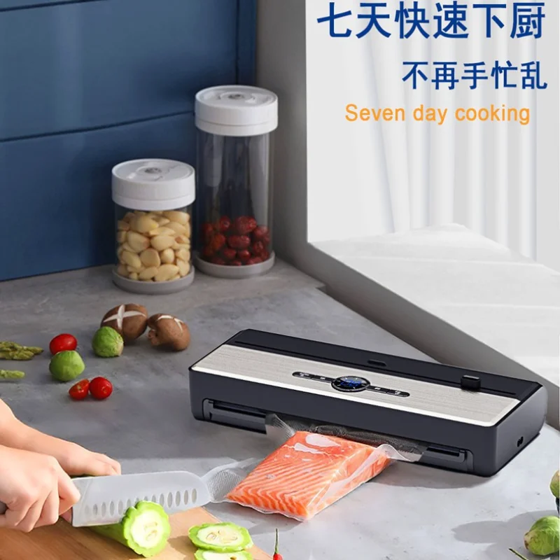 Fully Automatic Vacuum Sealing Machine Commercial Food Vacuum Preservation Machine Plastic Bag Sealer Packaging Equipment
