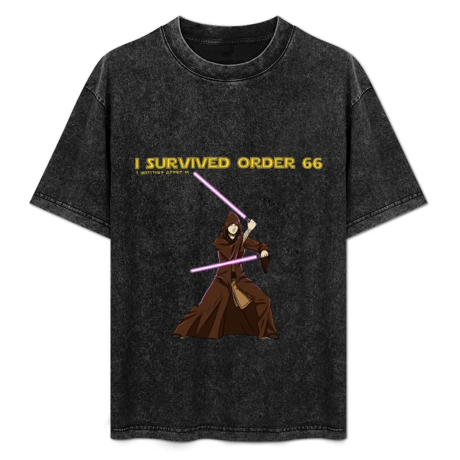 

I Survived Order 66 T-Shirt cotton man t-shirts new edition Funny t-shirt Men's t-shirts
