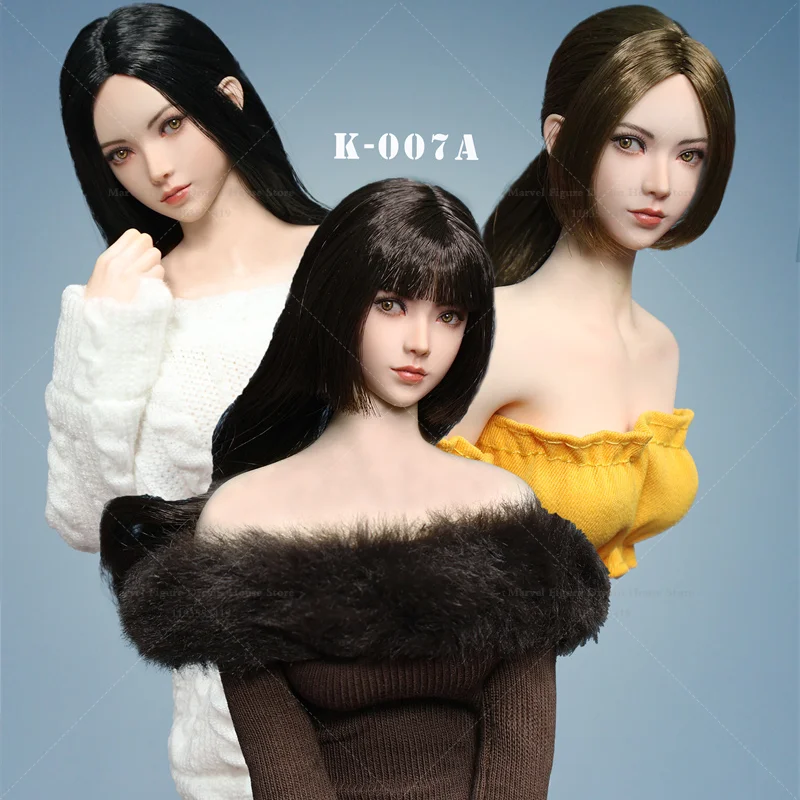 

JKTOYS K007 масштаб 1/6, скульптура головы, милые азиатские женские знаменитости для 12-дюймовых кукол, экшн-фигурки, коллекции солдат, в наличии