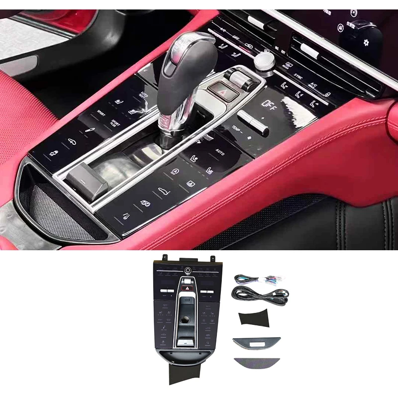 

For Porsche 2010-2016 Panamera 970 Car Modification Central Control Panel Upgrade Shift Knob Shift Button