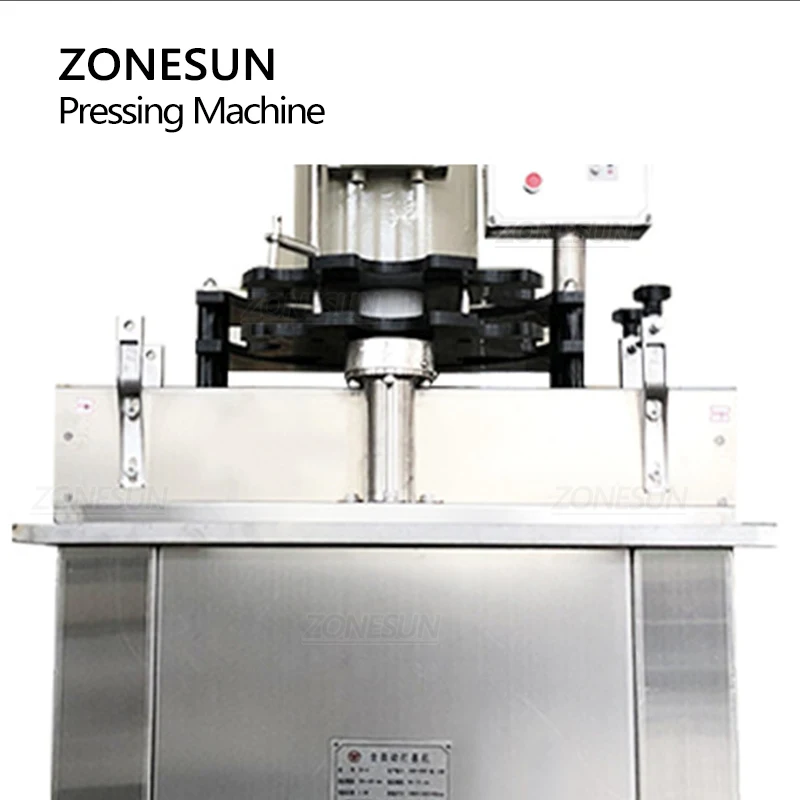 ZONESUN Cork Feeding Capping Machine ZS-DSJ2 Automatic Cork Pressing Red Wine Bottles Sealing Wood Production Line