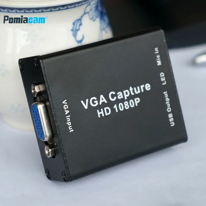 VGA-to-USB SIM card E Adattatori 1080P con scheda di acquisizione video per il Proiettore record del Meeting di acquisizione Video record, supporto