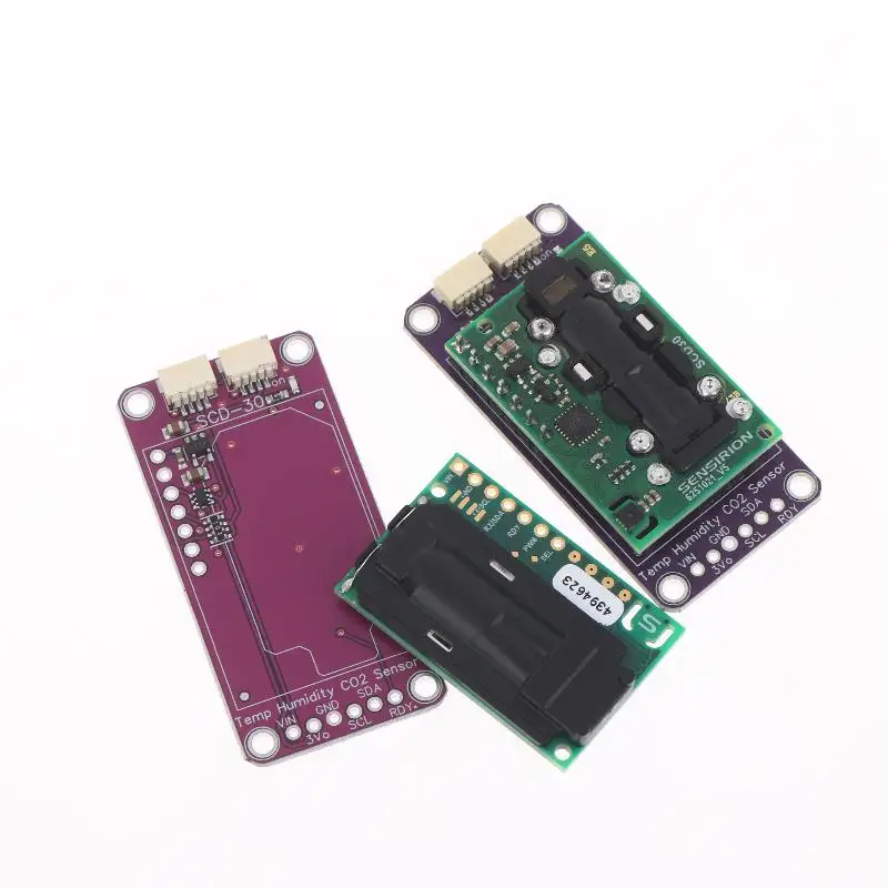 Módulo de Sensor de Gas para Calidad del Aire SCD30 QWIIC, Mediciones de CO2 y Humedad Relativa, I2C Modbus PWM para Monitoreo Ambiental