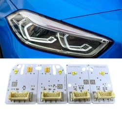 White Angel Eyes DRL Turn Signal Boards For 2019 - 2023 BMW 1 2 Series F40 F44 LED Headllight Daytime Running Light Replace