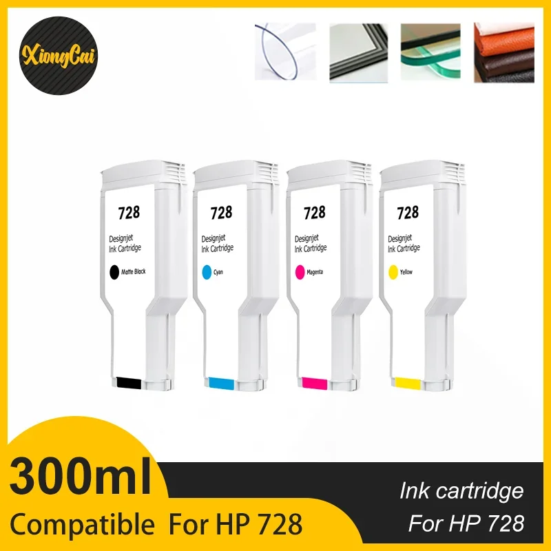 1pcs/1Set  300ML For HP 728 Compatible Ink Cartridge For HP 728 HP728 suit for DesignJet T730 With chips