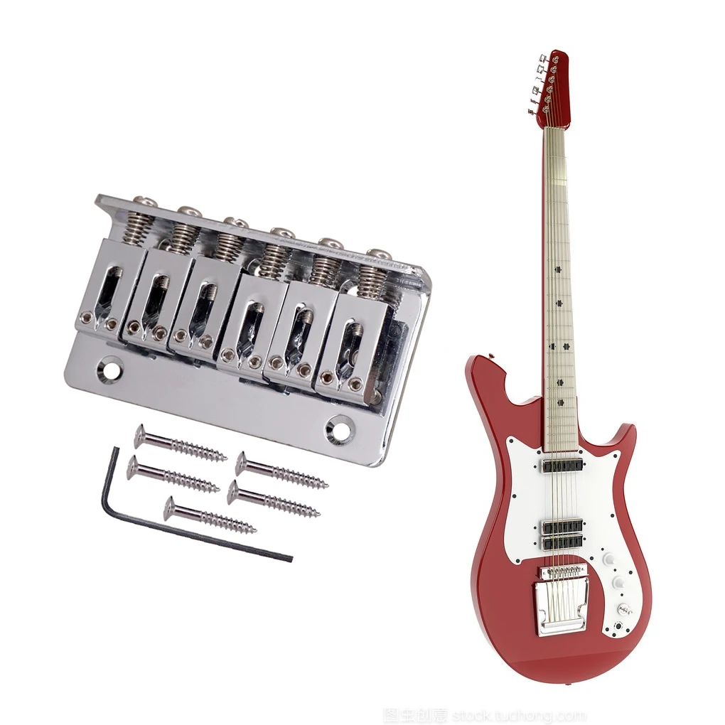 Guitar Bridge Saddle Wear-resistant Hardtail Saddle Tailpiece Saddle Tremolo Bridge Instruments Accessories 6-string Guitar