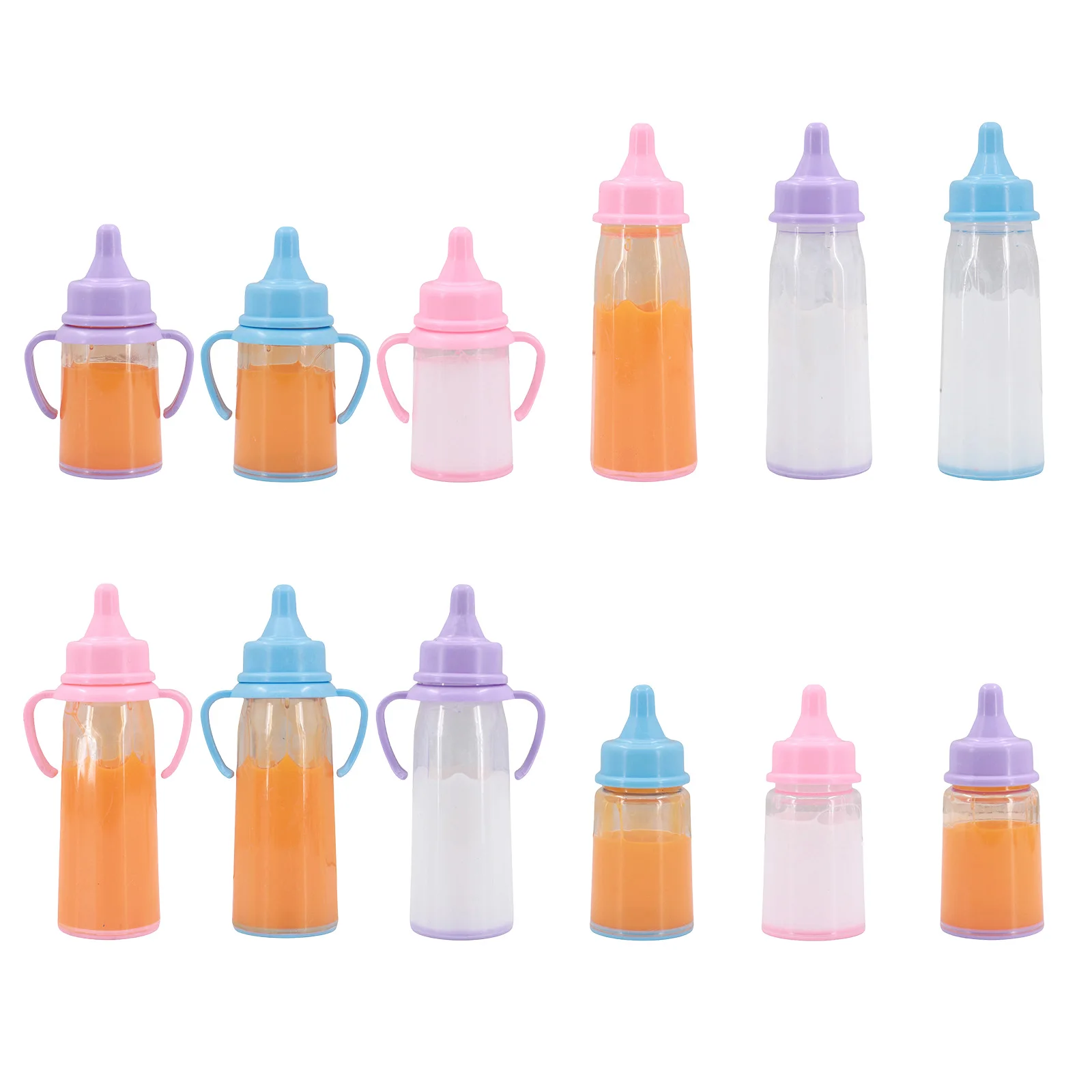 Adequado para acessórios de boneca de 30cm, acessórios de boneca reborn, mamadeiras simuladas, copos, brincar com brinquedos, presentes infantis