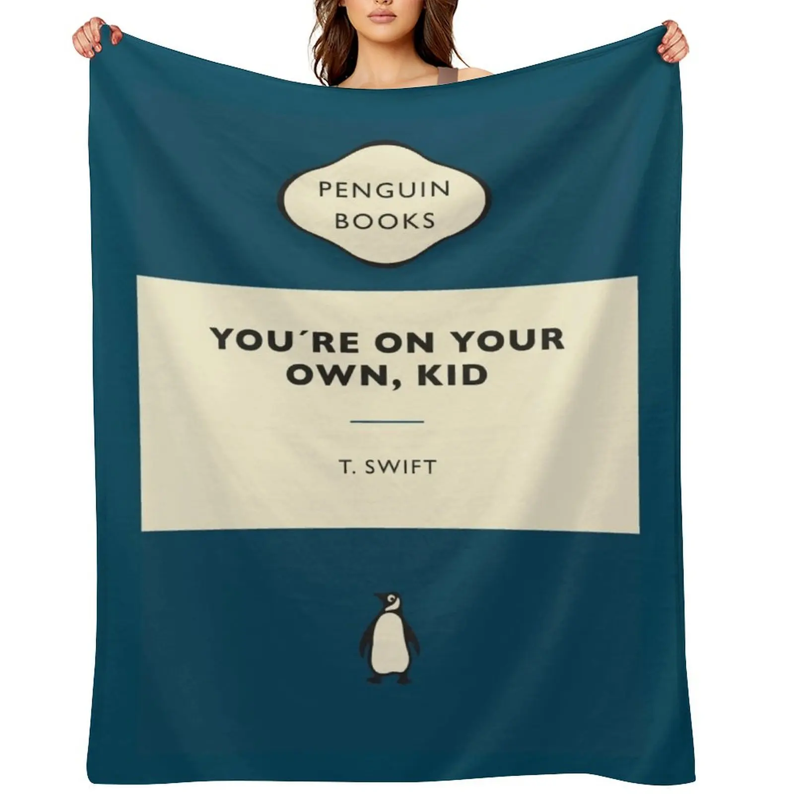 

youre on your own kid book cover Throw Blanket Furry Luxury Designer Tourist Plush Blankets