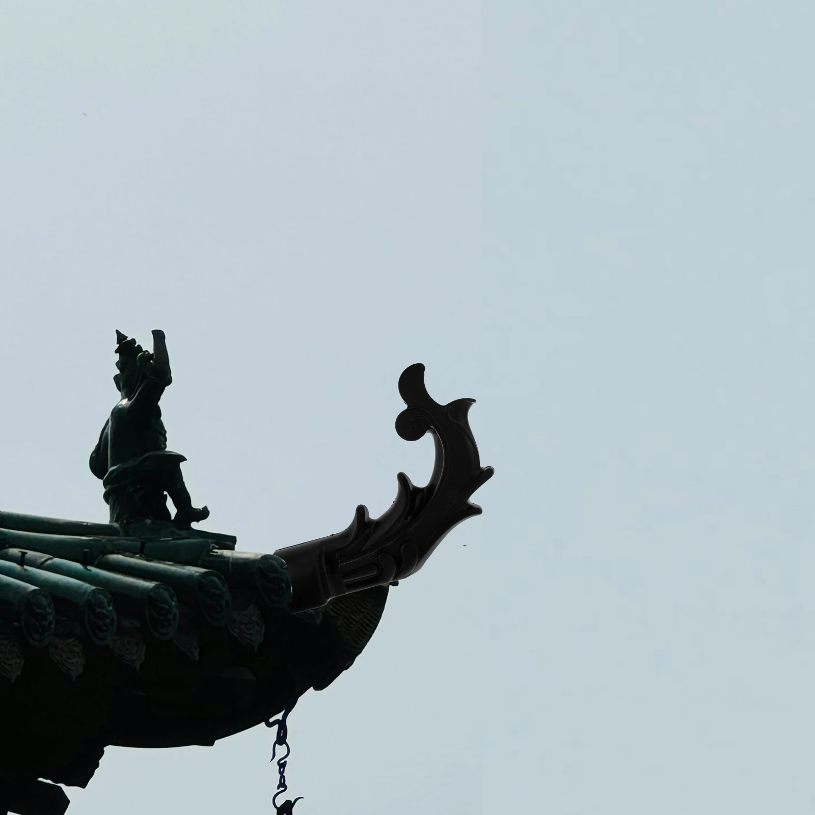 

Элегантный акцент в китайском стиле, традиционный орнамент, винтажная крыша, разъемная водонепроницаемая пластиковая крыша, уникальный изогнутый дизайн