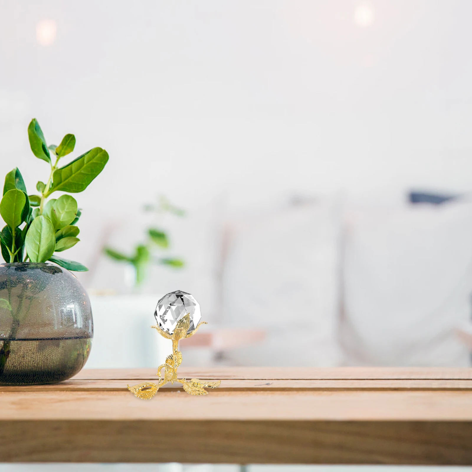 

Crystal Ball Base Storage Rack Metal Alloy Simple Shape Display Home Decor Reusable Fashionable Gift Idea