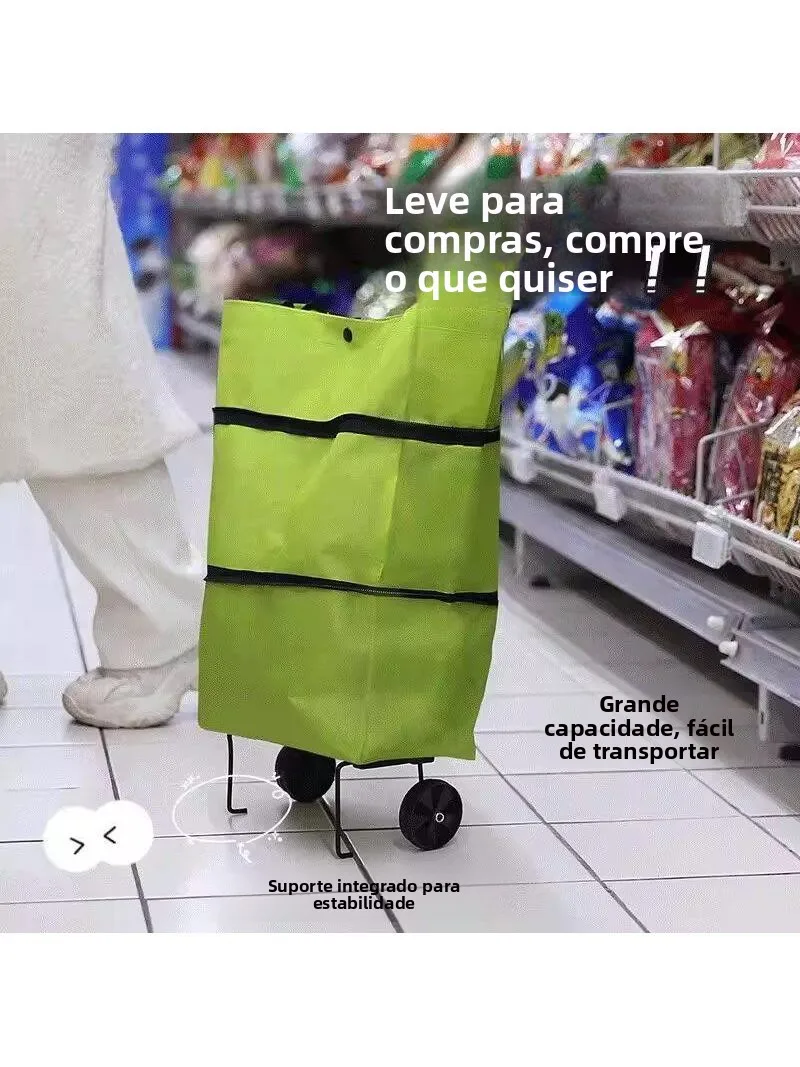 portable-folding-shopping-cart-with-wheels-vegetable-buying-small-trolley-convenient-women's-large-capacity-bag-home-essential