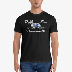 First Moon Landing 1945 Wh Haunebu Flight Disc UFO Husten T Shirt 13576