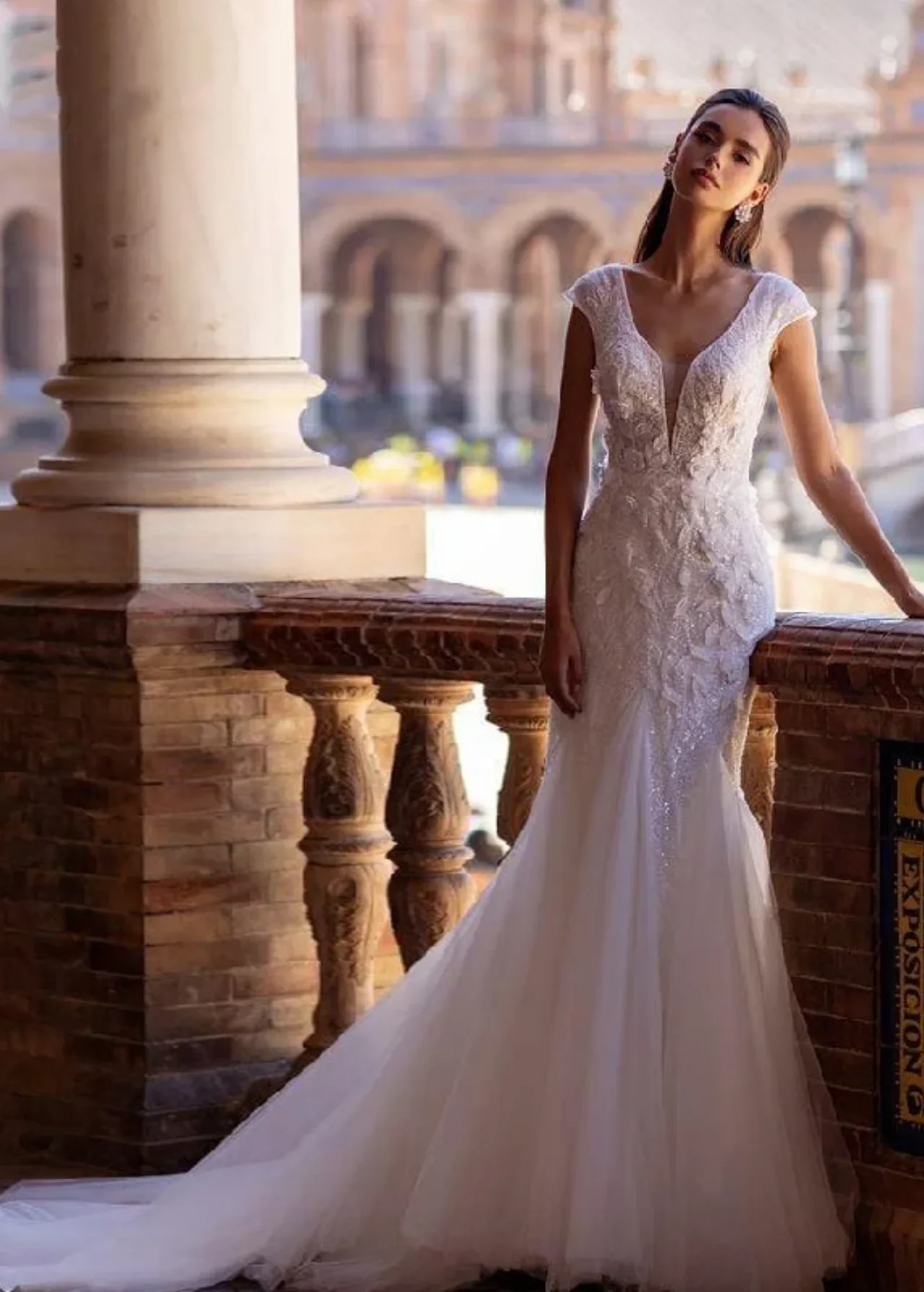 Customized Elegant Sweetheart Neck Sexy Mermaid Wedding Dresses Spaghetti Applique Sweep Train Bridal Gown Vestido De Noiva